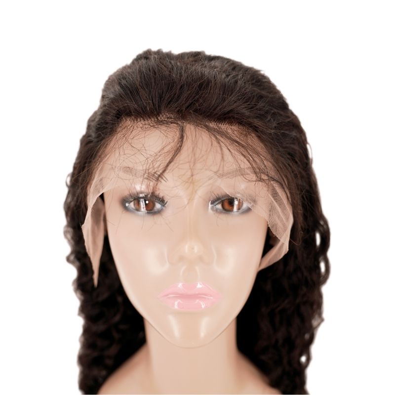 ✨ Deep Wave 13x4 Transparent Lace Front Wig – Premium Brazilian Hair, Natural Hairline 💖