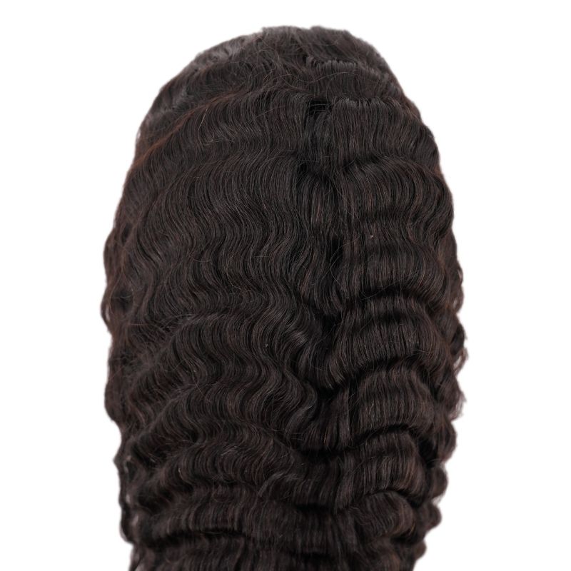 ✨ Deep Wave 13x4 Transparent Lace Front Wig – Premium Brazilian Hair, Natural Hairline 💖