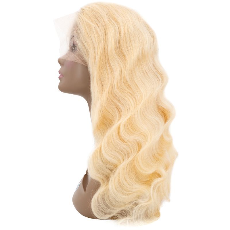 ✨ Blonde Body Wave 13x4 Transparent Lace Front Wig – Premium Brazilian Hair 💎