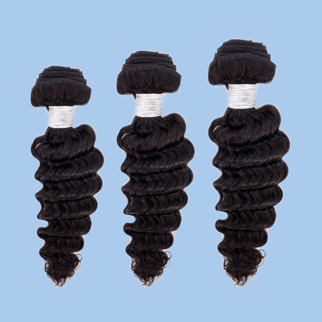 Brazilian Deep Wave Bundle Set – Soft, Bouncy & Full Texture