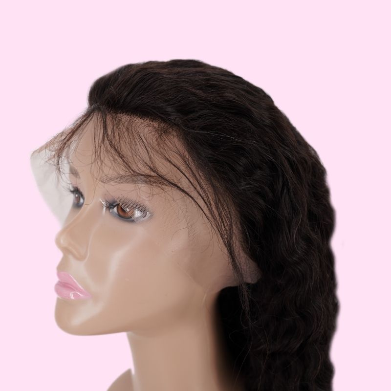 ✨ Deep Wave 13x4 Transparent Lace Front Wig – Premium Brazilian Hair, Natural Hairline 💖