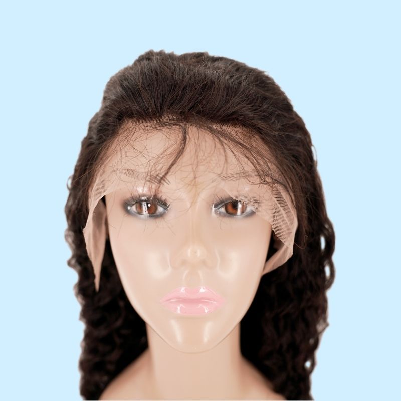 ✨ Deep Wave 13x4 Transparent Lace Front Wig – Premium Brazilian Hair, Natural Hairline 💖