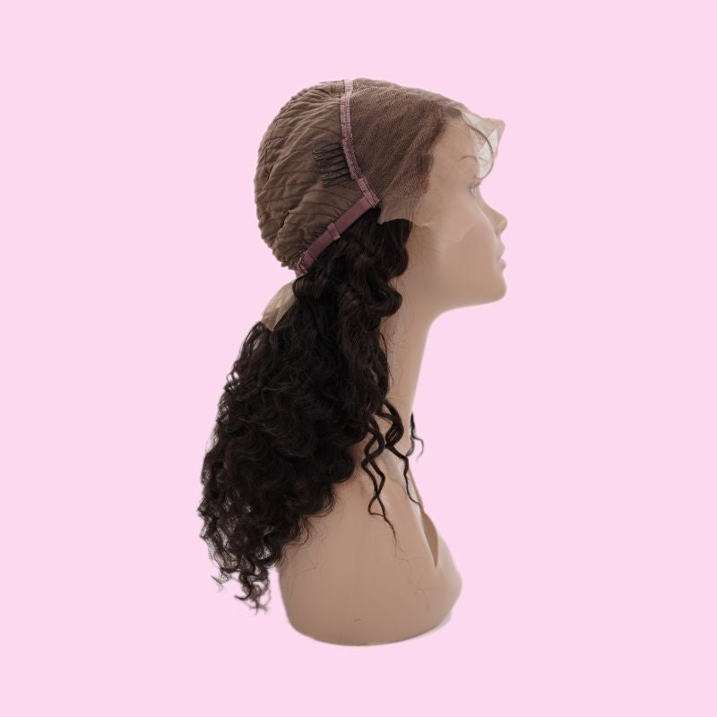 ✨ Deep Wave 13x4 Transparent Lace Front Wig – Premium Brazilian Hair, Natural Hairline 💖