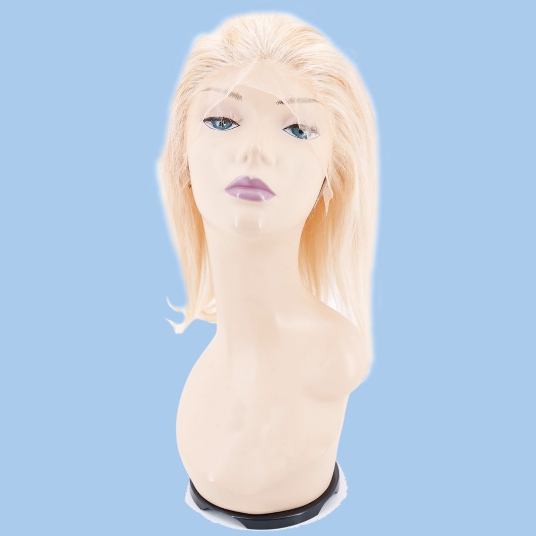 ✨ Blonde Straight Bob Wig – Premium Brazilian Hair, Sleek & Chic Look 💖