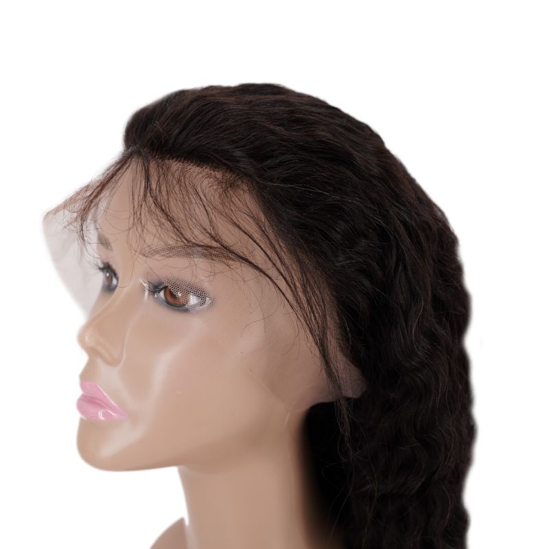✨ Deep Wave 13x4 Transparent Lace Front Wig – Premium Brazilian Hair, Natural Hairline 💖