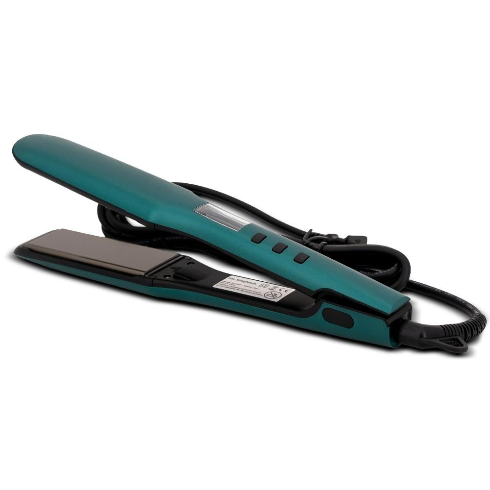 πΏ Green Titanium Flat Iron β Sleek, Shiny & Frizz-Free Hair Styling Tool β¨