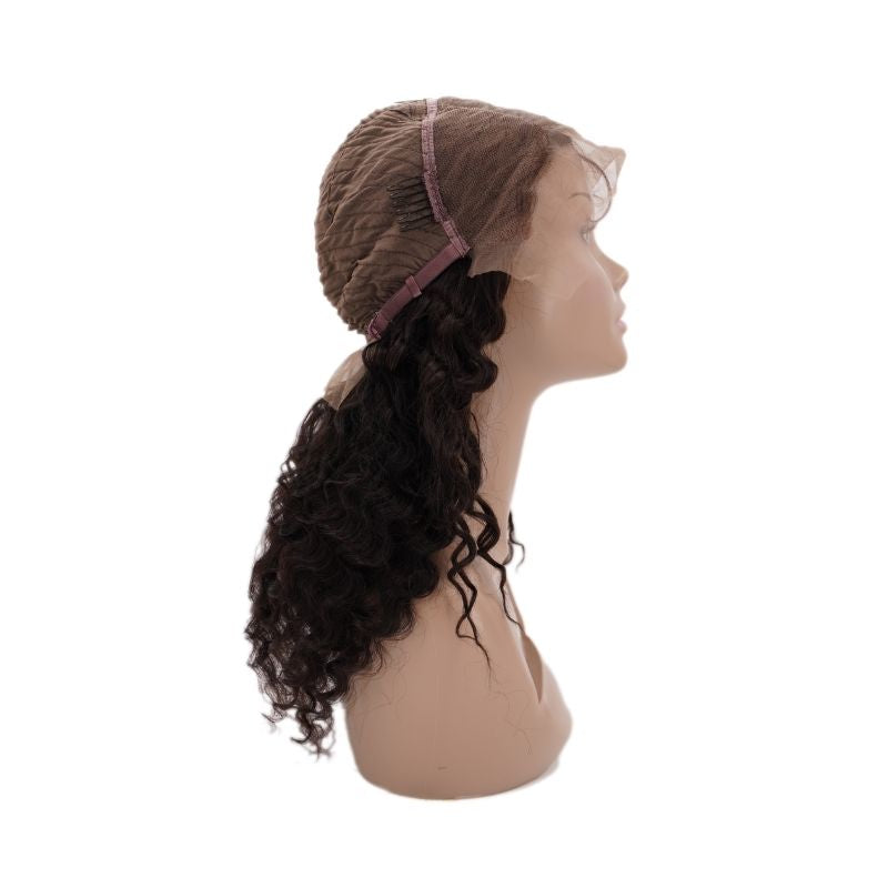 ✨ Deep Wave 13x4 Transparent Lace Front Wig – Premium Brazilian Hair, Natural Hairline 💖