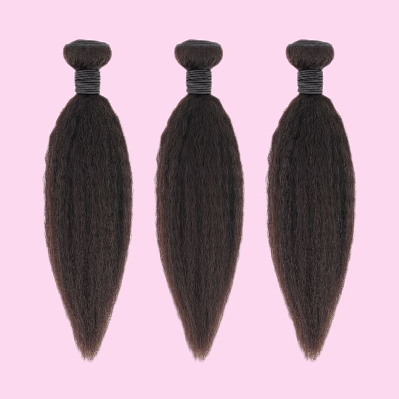 Kinky Straight Bundle Deals – 100% Human Hair Extensions