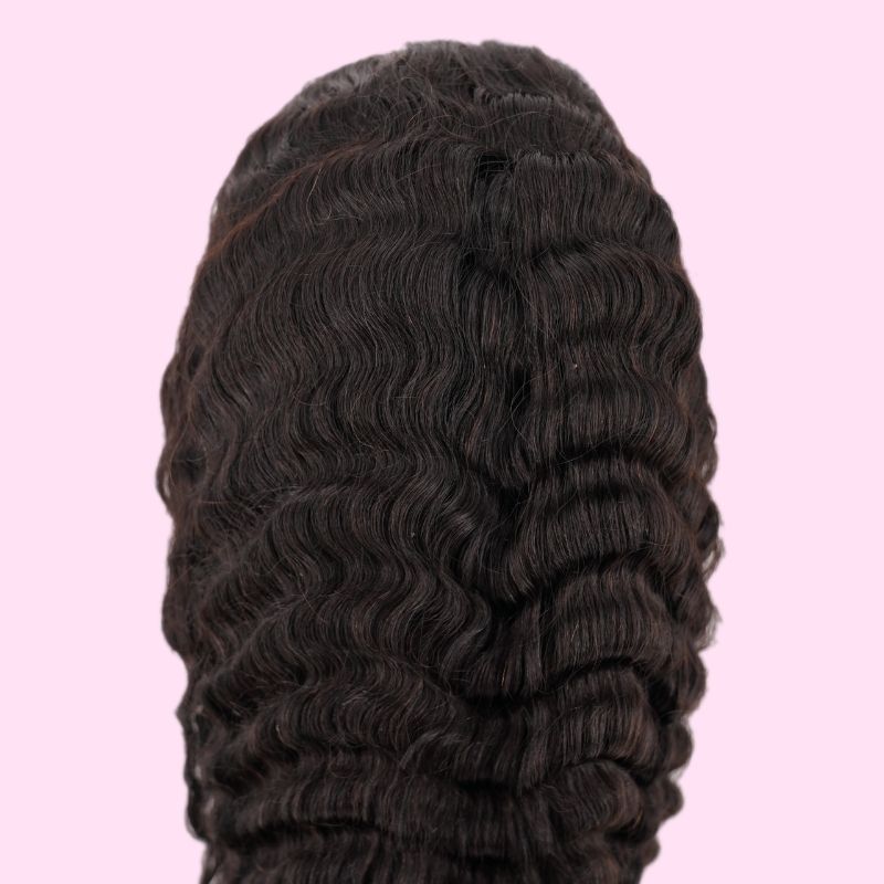 ✨ Deep Wave 13x4 Transparent Lace Front Wig – Premium Brazilian Hair, Natural Hairline 💖
