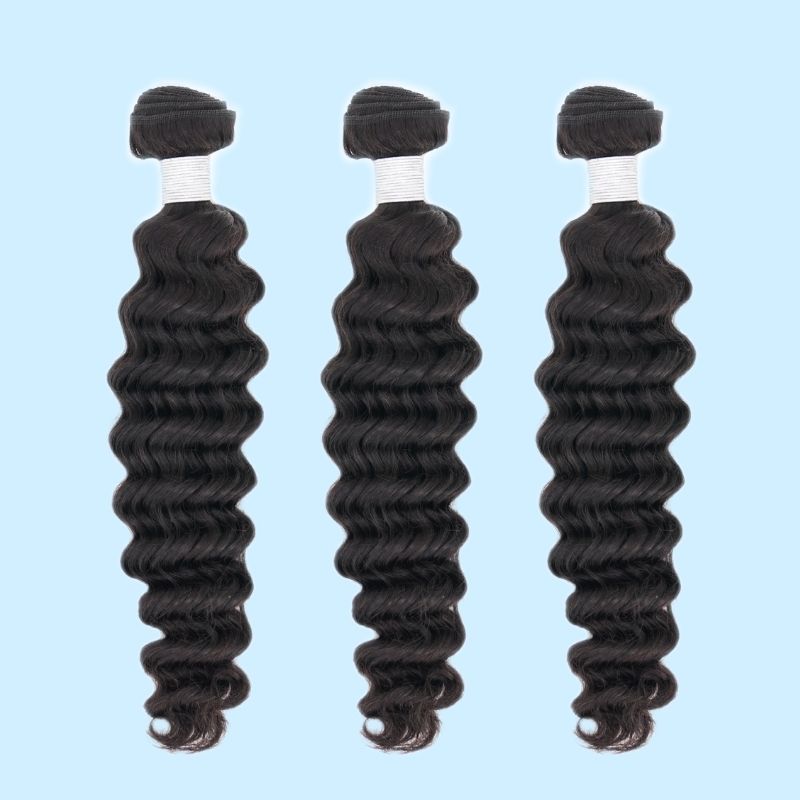 Brazilian Deep Wave Bundle Set – Soft, Bouncy & Full Texture
