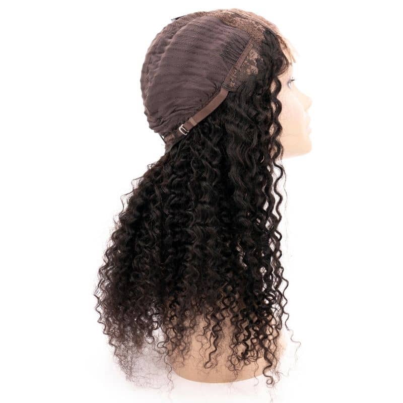 ✨ Kinky Curly 4x4 Transparent Closure Wig – Natural Look, Premium Brazilian Hair 💖