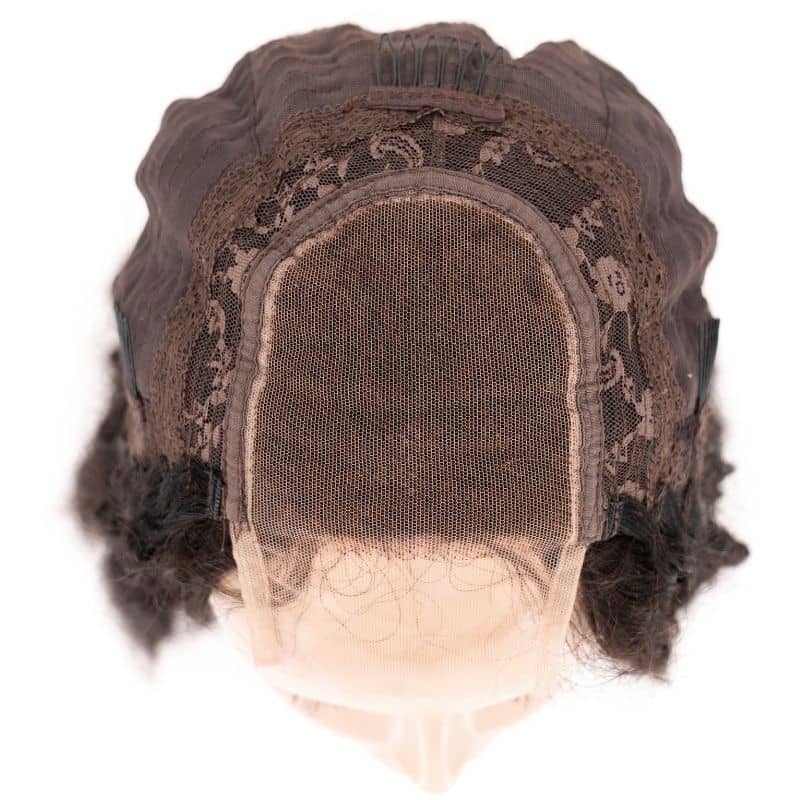 ✨ Kinky Curly 4x4 Transparent Closure Wig – Natural Look, Premium Brazilian Hair 💖