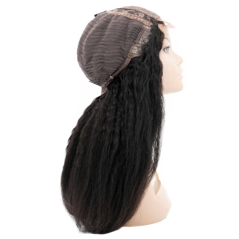 ✨ Kinky Straight 4x4 Transparent Closure Wig – Sleek, Natural & Easy to Style ✨