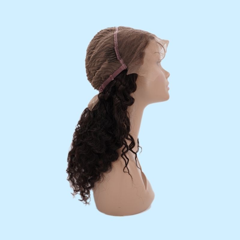 ✨ Deep Wave 13x4 Transparent Lace Front Wig – Premium Brazilian Hair, Natural Hairline 💖