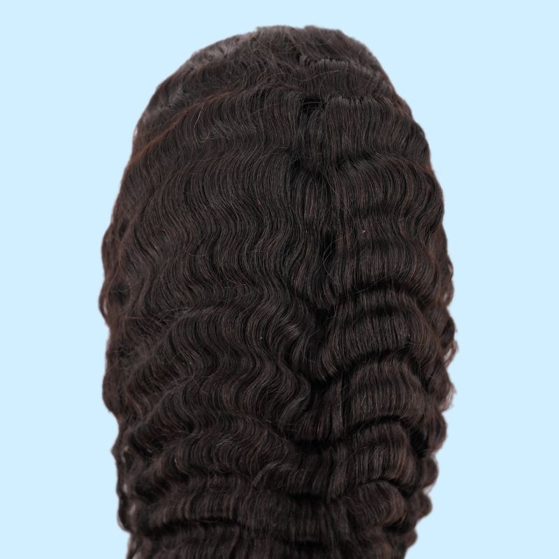 ✨ Deep Wave 13x4 Transparent Lace Front Wig – Premium Brazilian Hair, Natural Hairline 💖
