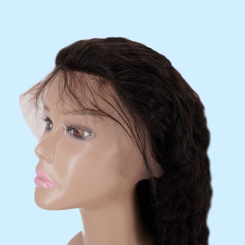 ✨ Deep Wave 13x4 Transparent Lace Front Wig – Premium Brazilian Hair, Natural Hairline 💖