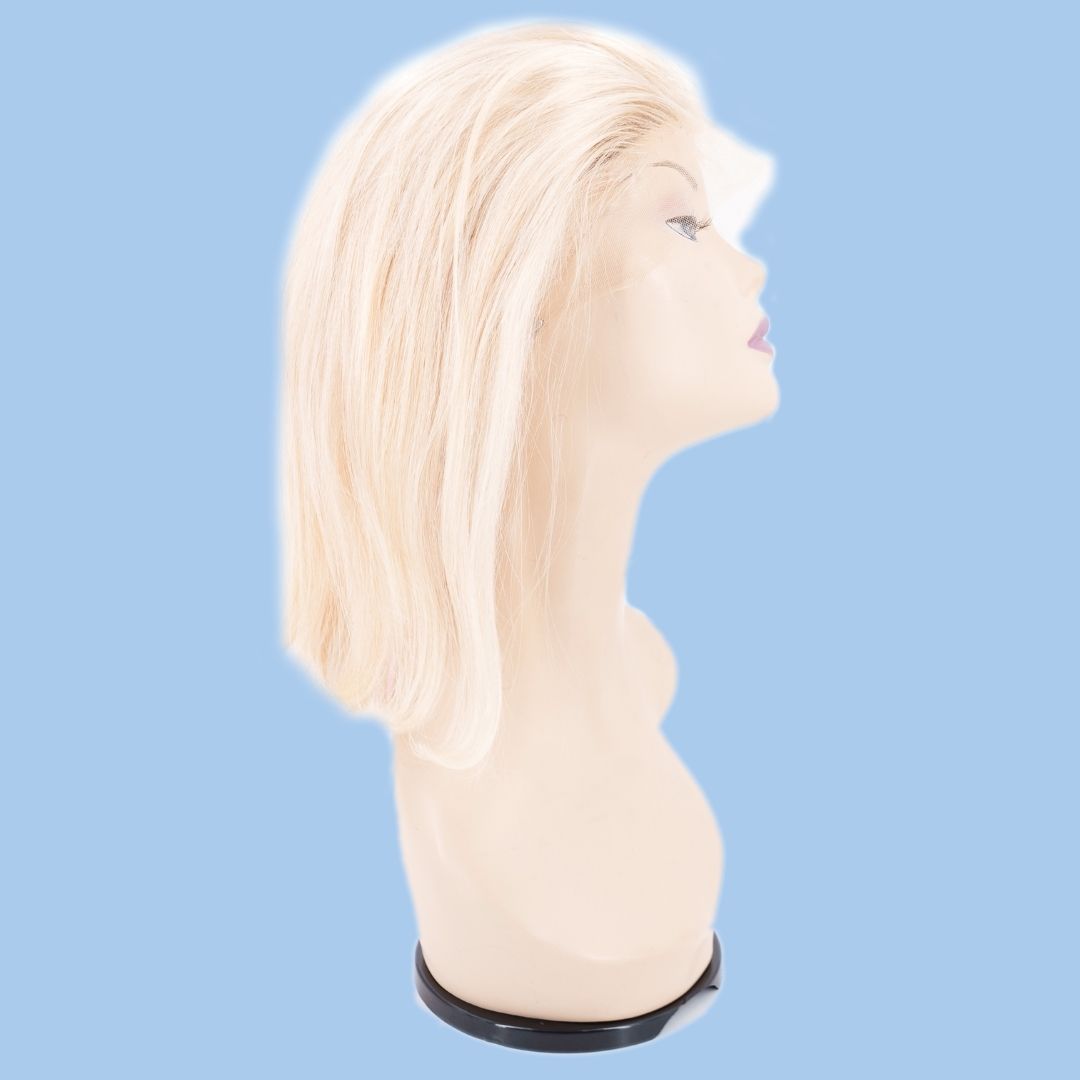 ✨ Blonde Straight Bob Wig – Premium Brazilian Hair, Sleek & Chic Look 💖