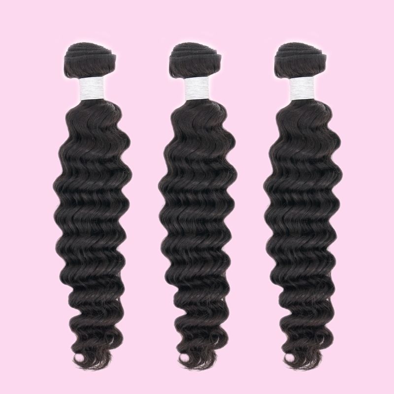 Brazilian Deep Wave Bundle Set – Soft, Bouncy & Full Texture