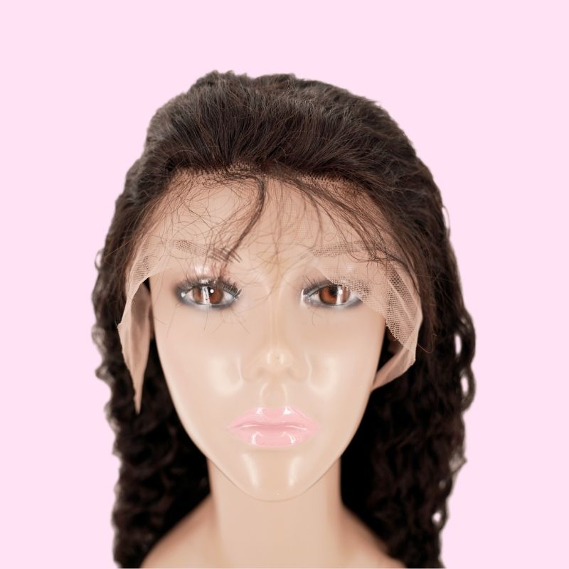 ✨ Deep Wave 13x4 Transparent Lace Front Wig – Premium Brazilian Hair, Natural Hairline 💖