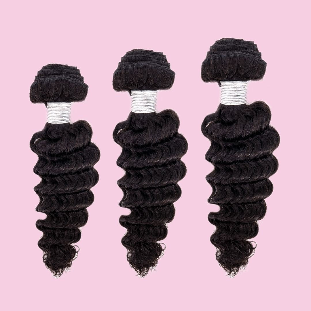 Brazilian Deep Wave Bundle Set – Soft, Bouncy & Full Texture