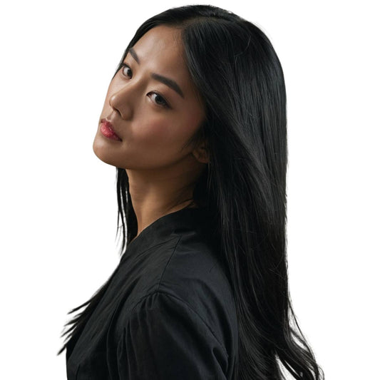 Natural Black Seamless Clip-In Hair Extensions – Invisible Blend, 100% Human Hair