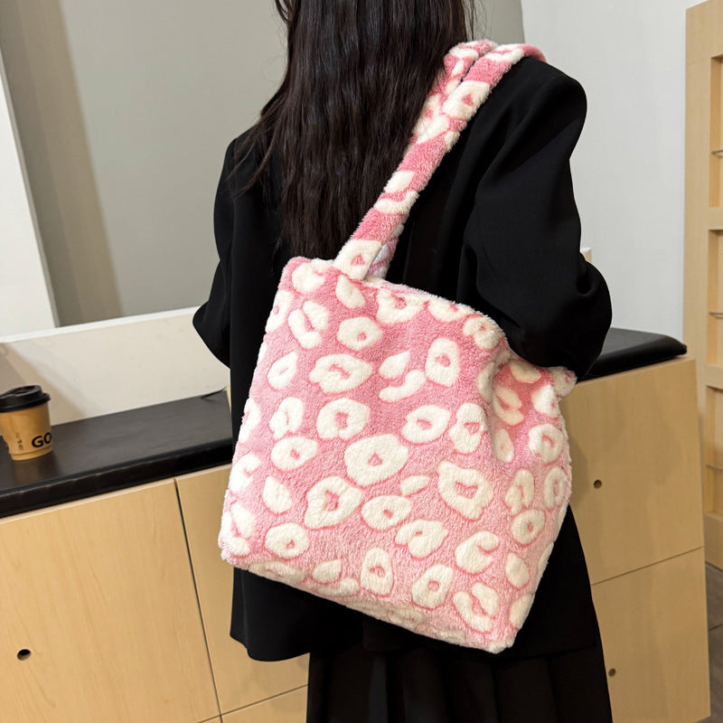 Printing Color Contrast Casual Simple Large Capacity Shoulder Bag