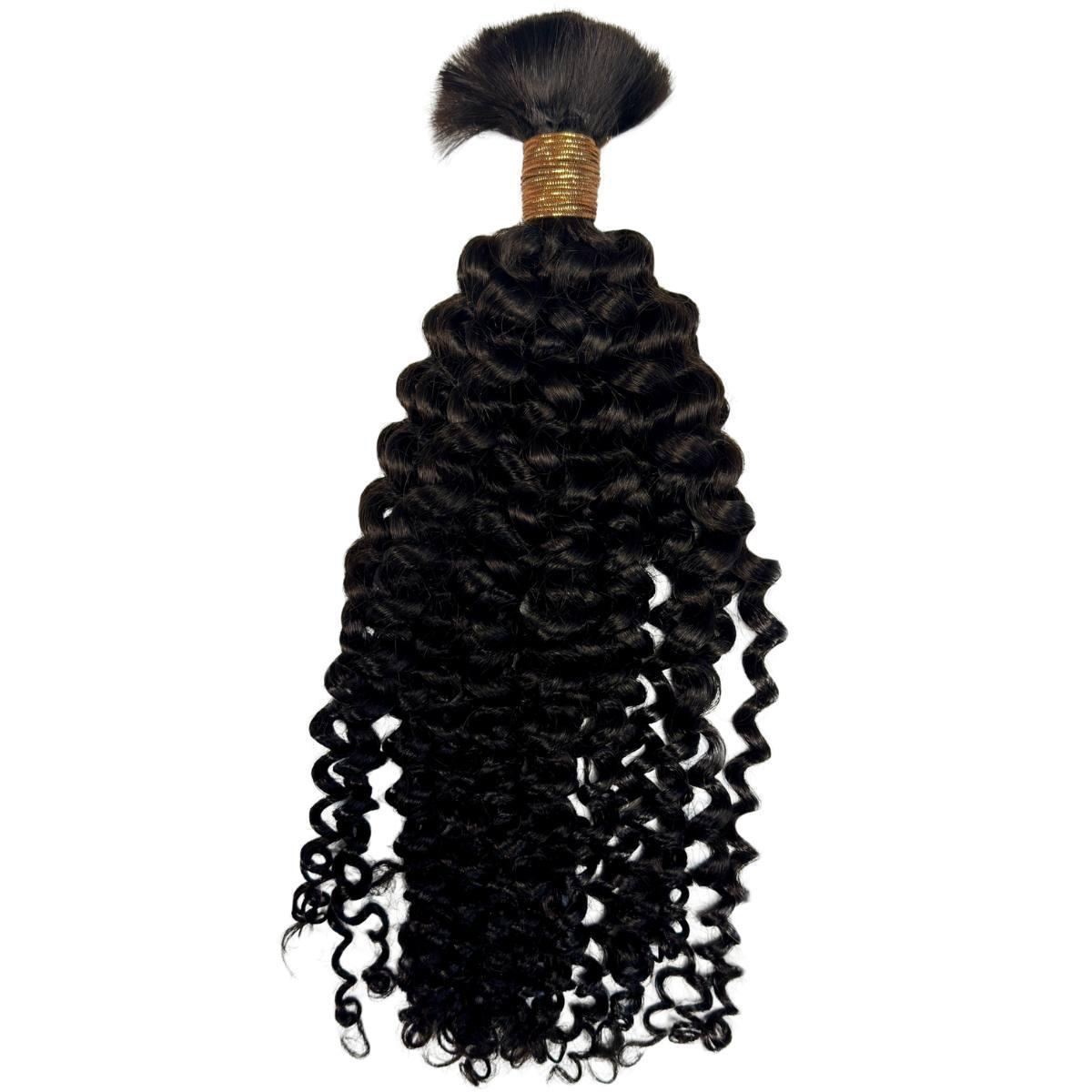 🌺 Luxury Kinky Curly Bulk Extensions – Soft, Full & Natural Look