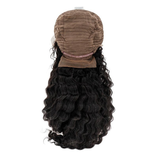 ✨ Deep Wave 13x4 Transparent Lace Front Wig – Premium Brazilian Hair, Natural Hairline 💖