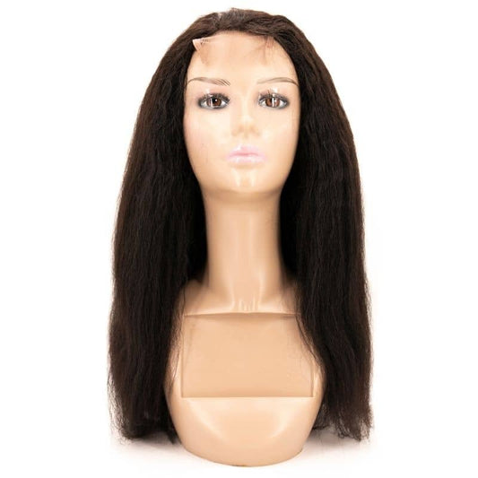 ✨ Kinky Straight 4x4 Transparent Closure Wig – Sleek, Natural & Easy to Style ✨